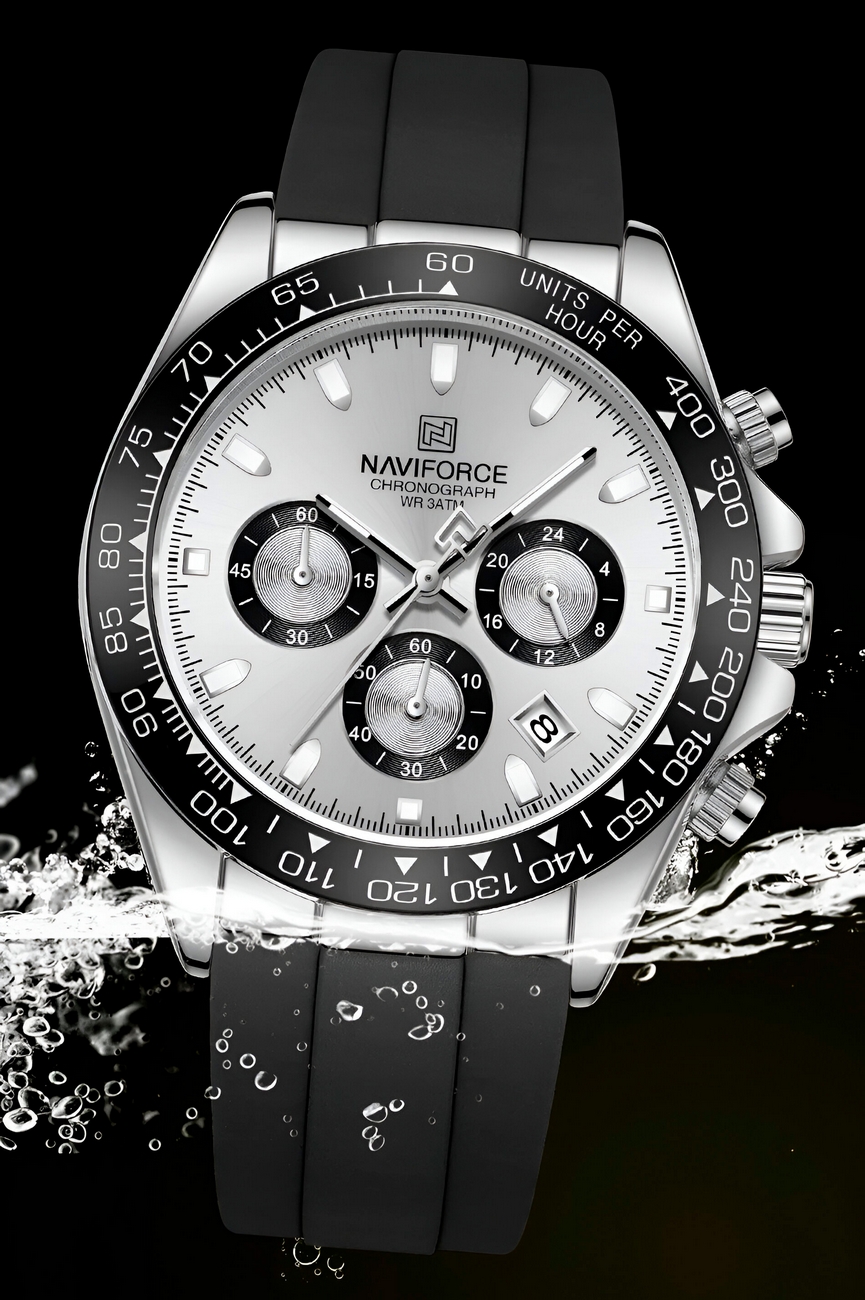 Reloj Naviforce Casual Nf8054 Goma Hombre
